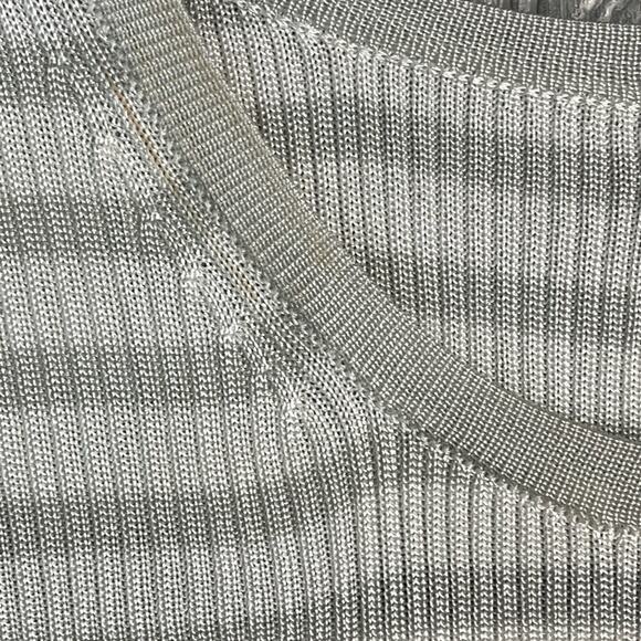 Madewell Micro-Rib Striped Sweater Tee in Monument Size S NWT - Picture 11 of 11